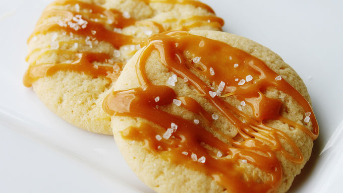 Salted Caramel Sugar Cookies