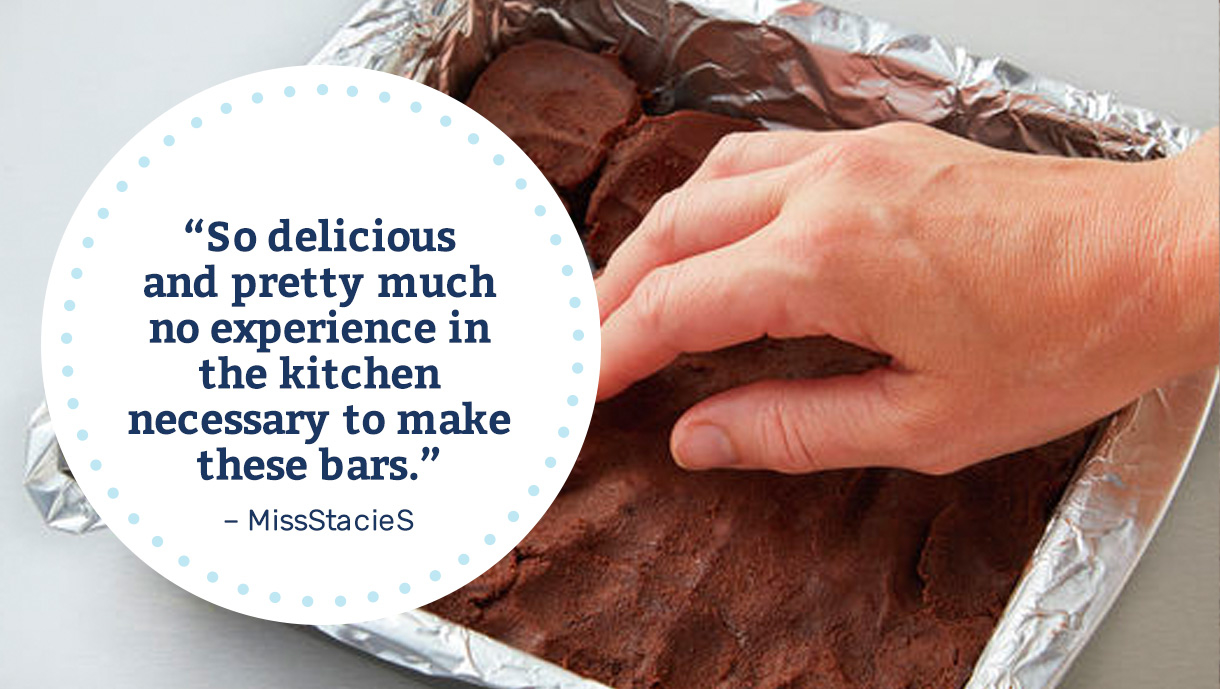"So delicious and pretty much no experience in the kitchen necessary to make these bars." -MissStacieS