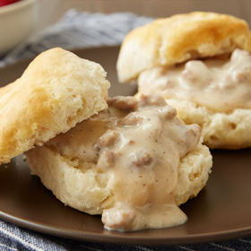 Easy Biscuits and Gravy for Two