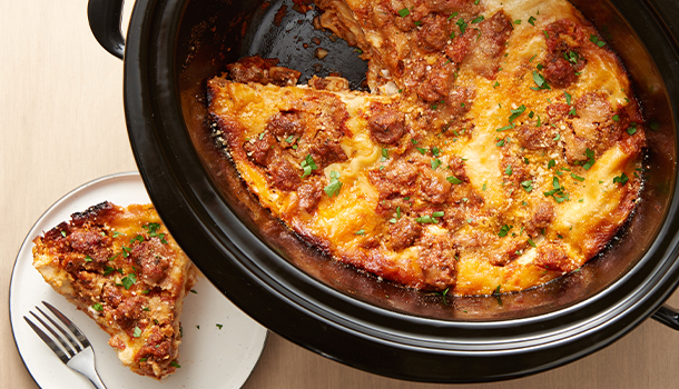 Easy Slow-Cooker Lasagna