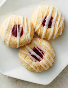 Raspberry Thumbprint Cookies