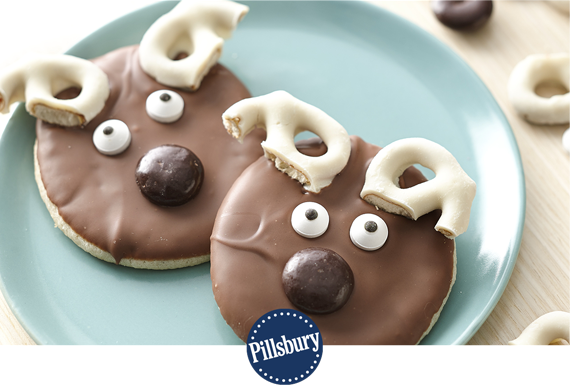Cute Reindeer Cookies