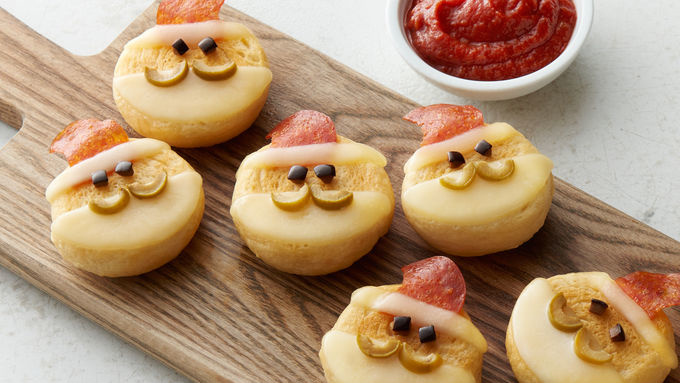 Santa Crescent Pizzas