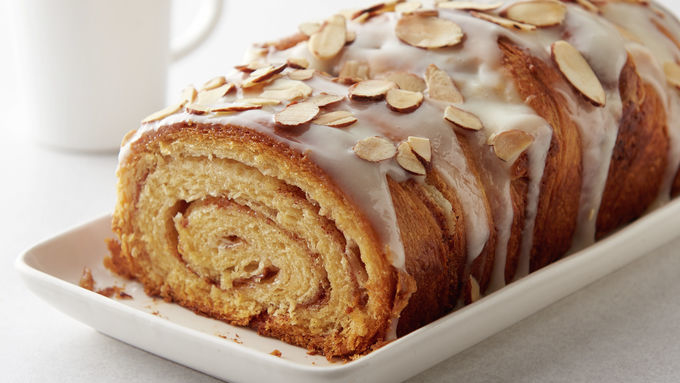 Almond-Cream Cheese Cinnamon Roll Swirl Bread