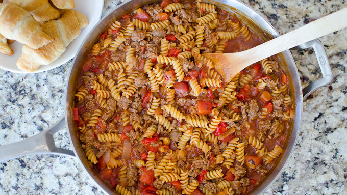 Sloppy Joe Noodle Skillet