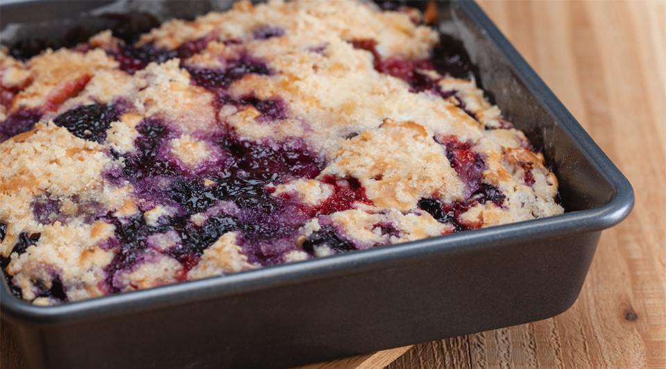 Triple Berry Muffin Cake