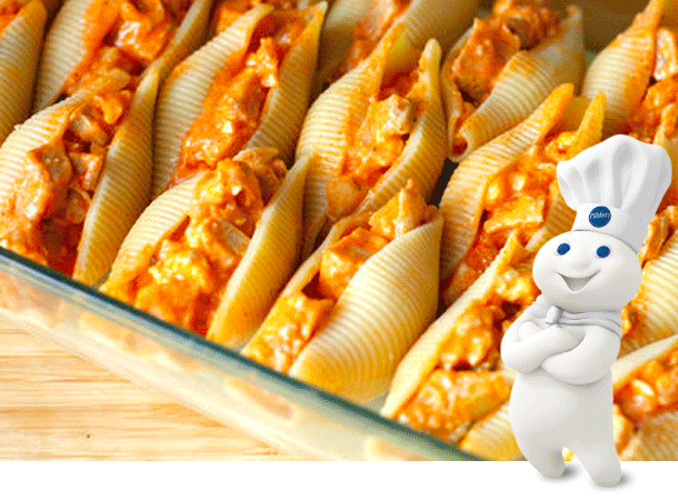 Buffalo Chicken-Stuffed Shells