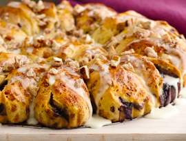 Blueberry Cinnamon Roll Coffee Cake