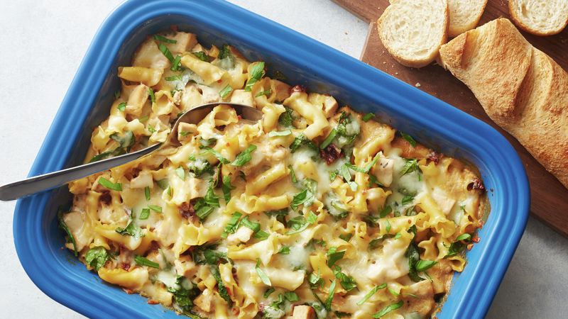 One-Pan Tuscan Chicken Pasta Bake