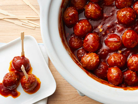 Slow-Cooker Honey-Garlic Meatballs
