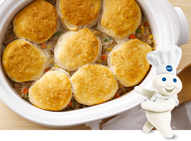 Slow-Cooker Creamy Chicken Pot Pie