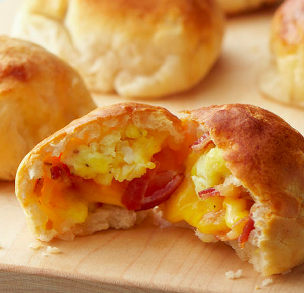 Air Fryer Bacon and Egg Breakfast Biscuit Bombs