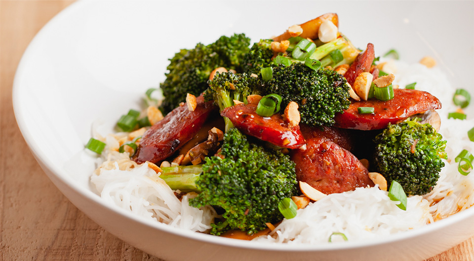 Spicy Sausage Stir-Fry