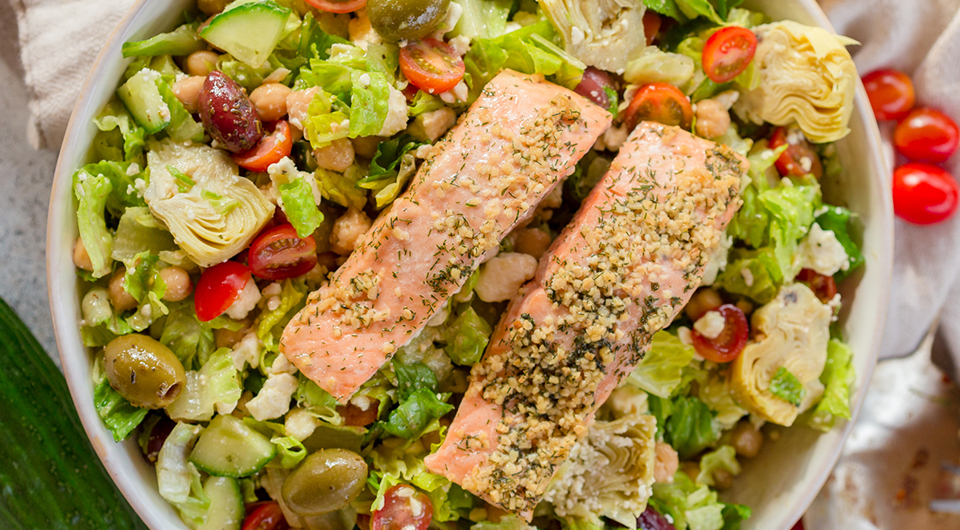 Greek Salmon Salad