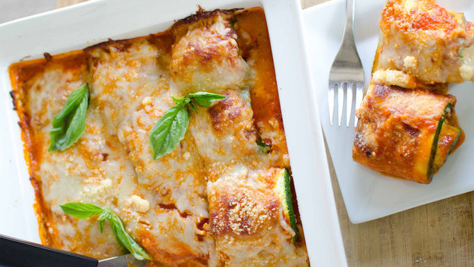 Zucchini Lasagna Roll-Ups