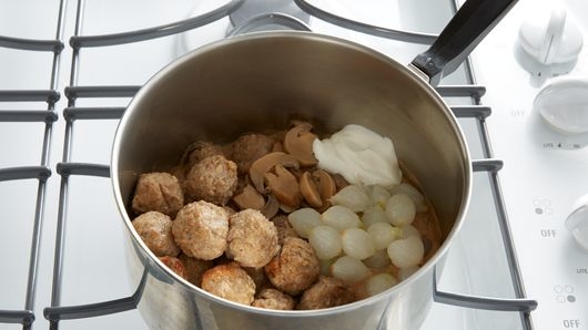 Meatball Stroganoff Biscuit Casserole