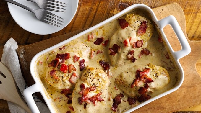 5-Ingredient Smothered Chicken Bake