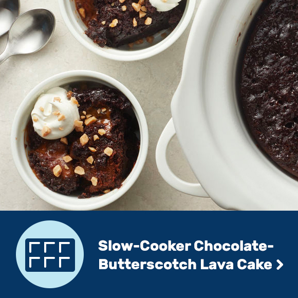 Slow-Cooker Chocolate-Butterscotch Lava Cake