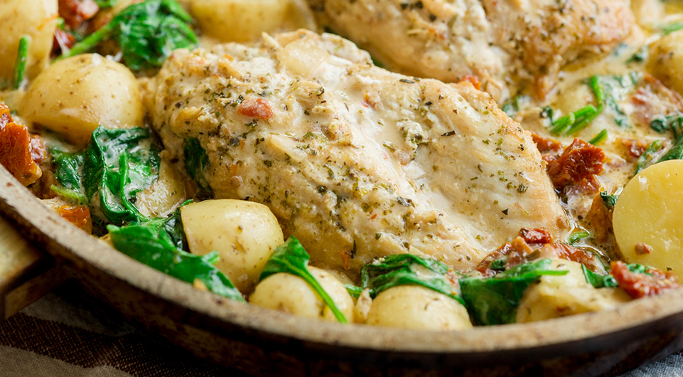 Creamy Sun-Dried Tomato Chicken Skillet
