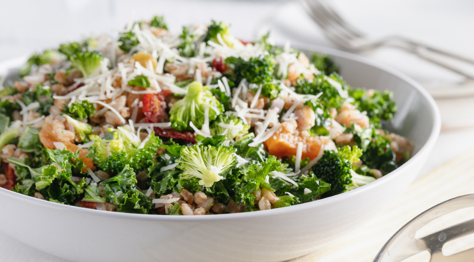 Farrout Broccoli Kale Salad