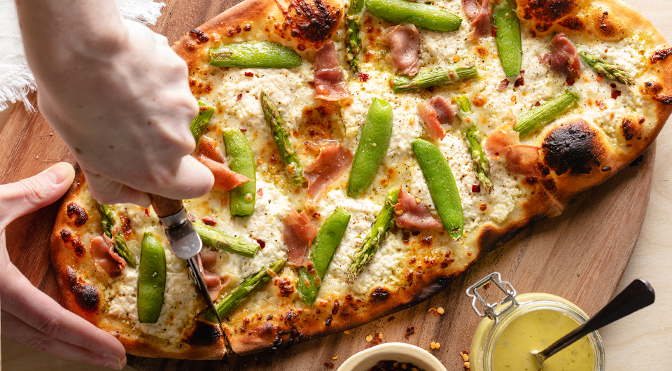 Flatbread With Spring Toppings