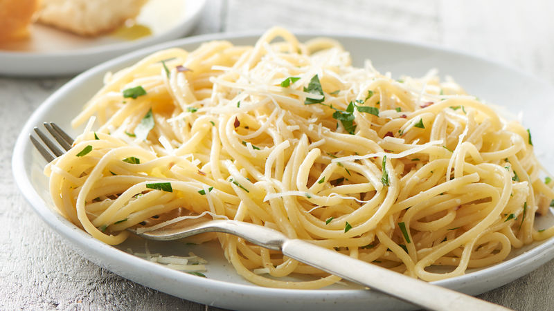 Roasted Garlic Spaghetti