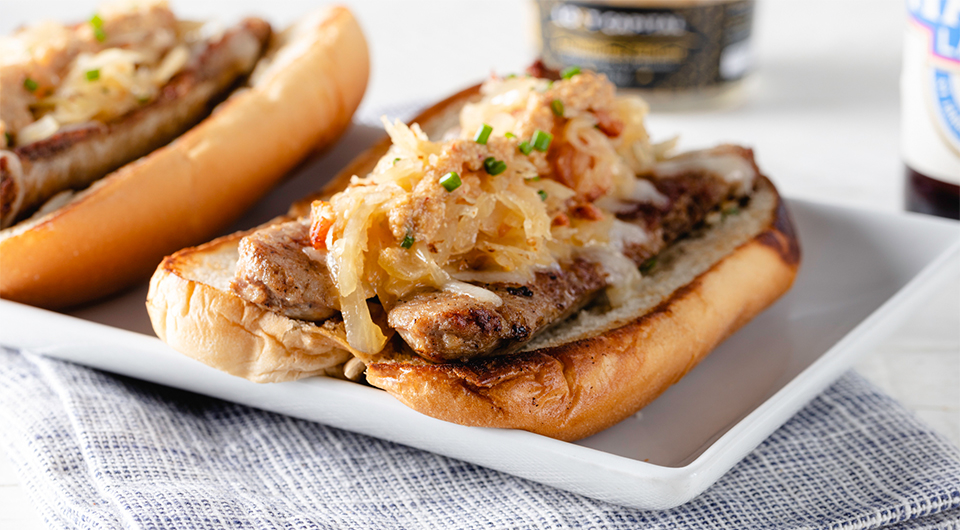 Bacon, Mustard & Sauerkraut Brats