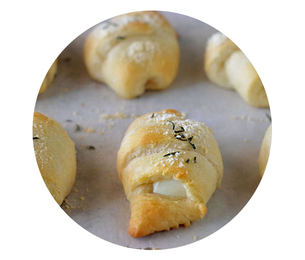 Easy Cheesy Rosemary Crescent Rolls