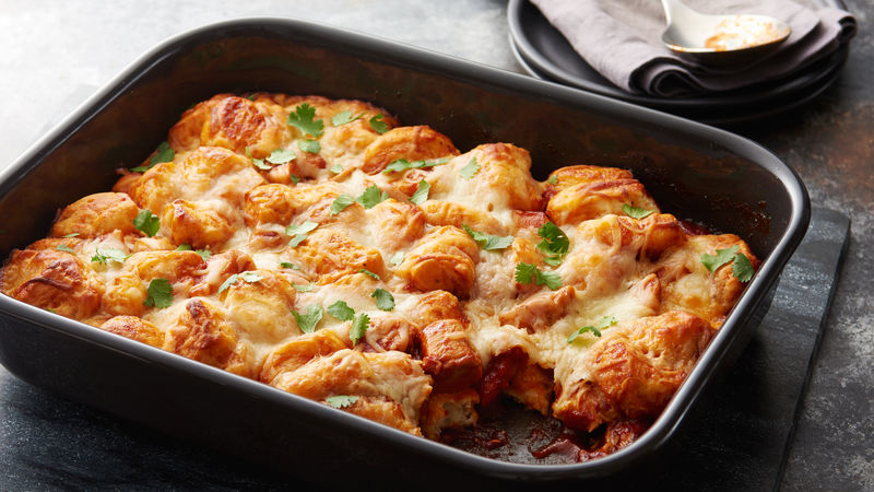 BBQ Chicken Bubble Up Bake