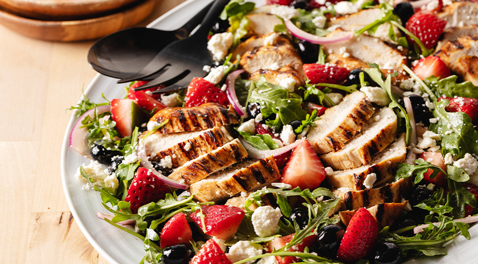 Grilled Chicken + Berry Salad