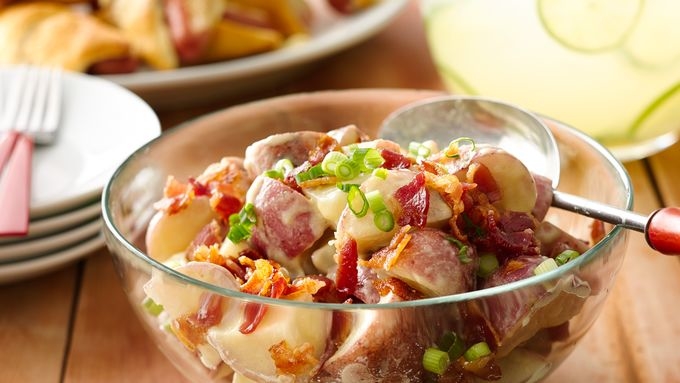 Tangy Potato Salad with Bacon