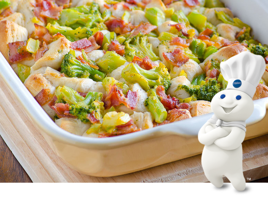 Bacon-Broccoli-Cheese Bubble-Up Bake