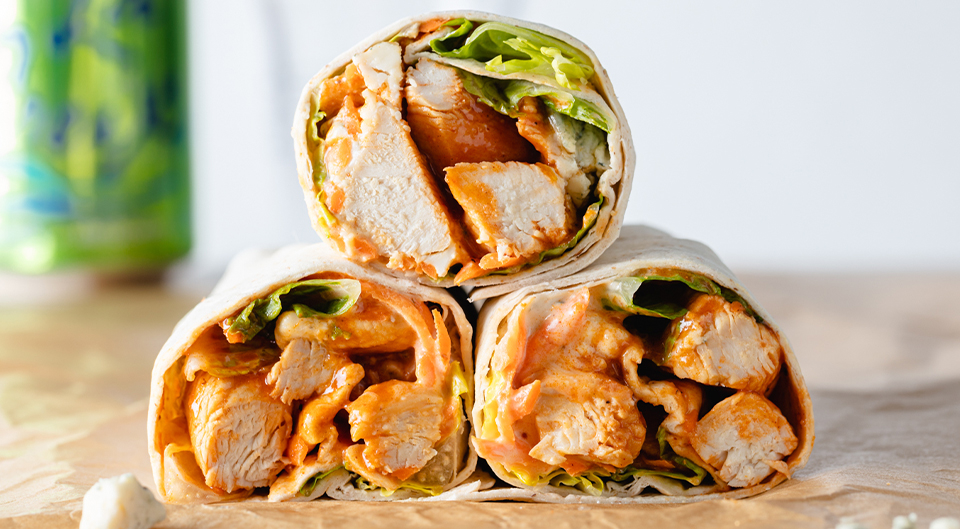 Grilled Honey Buffalo Chicken Wrap