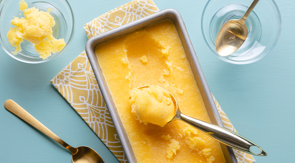 Pineapple-Mango Sherbet