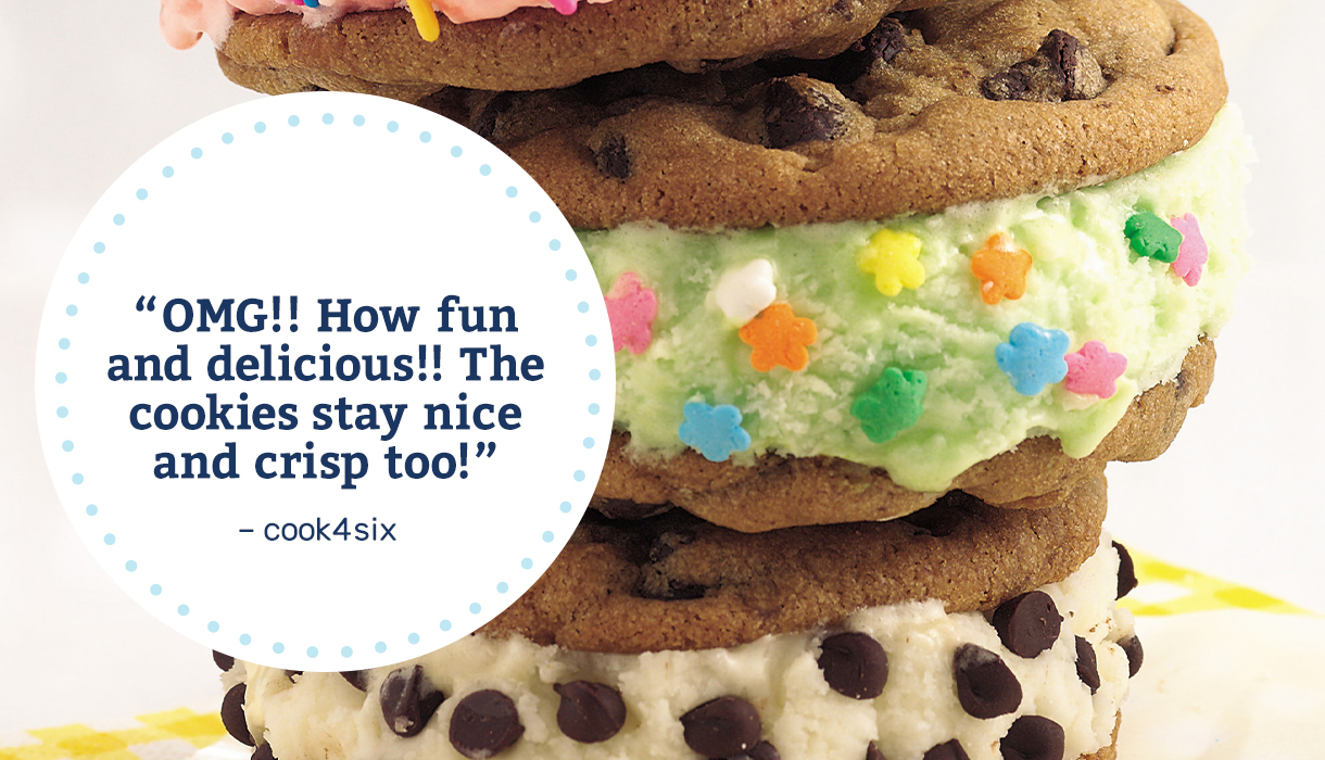 OMG!! How fun and delicious!! The cookies stay nice and crisp too! –cook4six