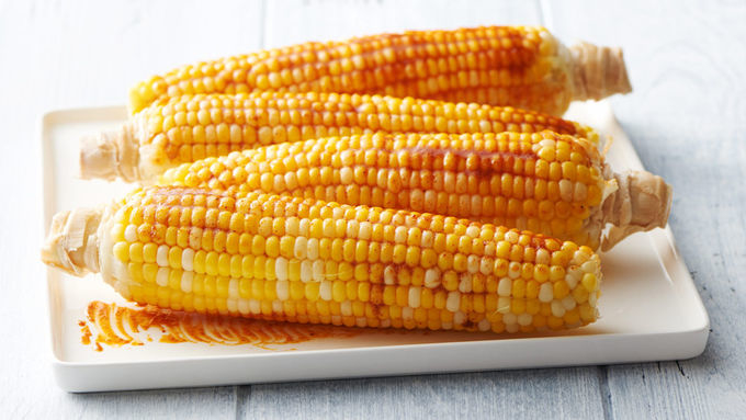 Grilled Corn-On-The-Cob with Spicy Butter