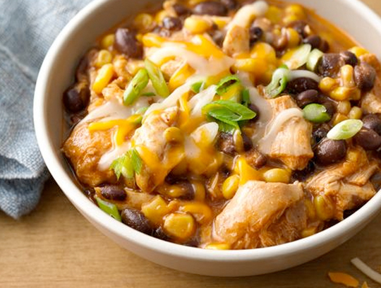 Slow-Cooker Cheesy Chicken Enchilada Chili