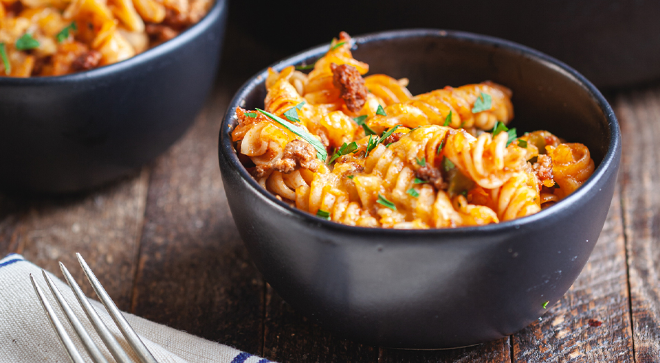 Sloppy Joe Mac & Cheese