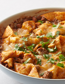 20-Minute Smothered Beef Burrito Skillet