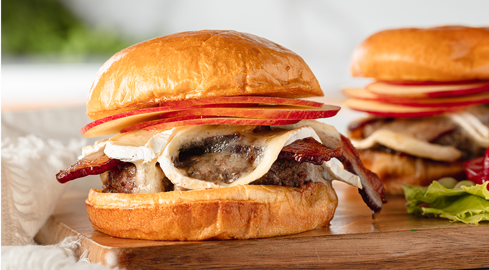 Apple Bacon Brie Burger