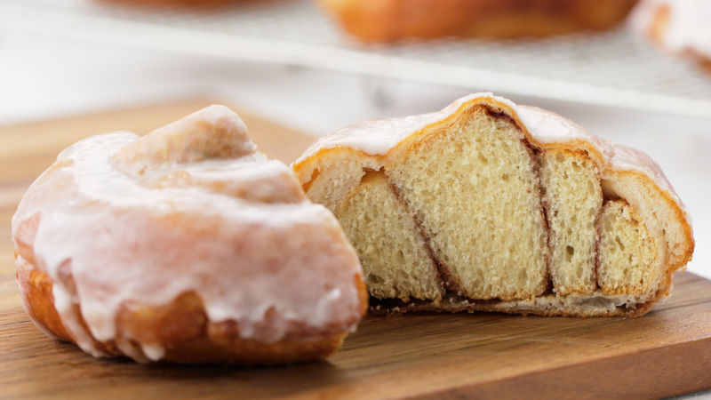 Cinnamon Roll-Stuffed Doughnuts