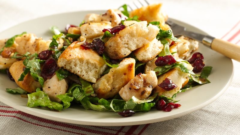 Balsamic Chicken Cranberry Panzanella