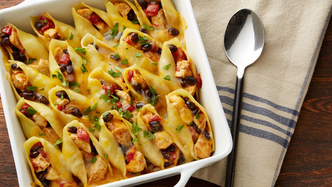 Chicken Enchilada Stuffed Pasta Shells