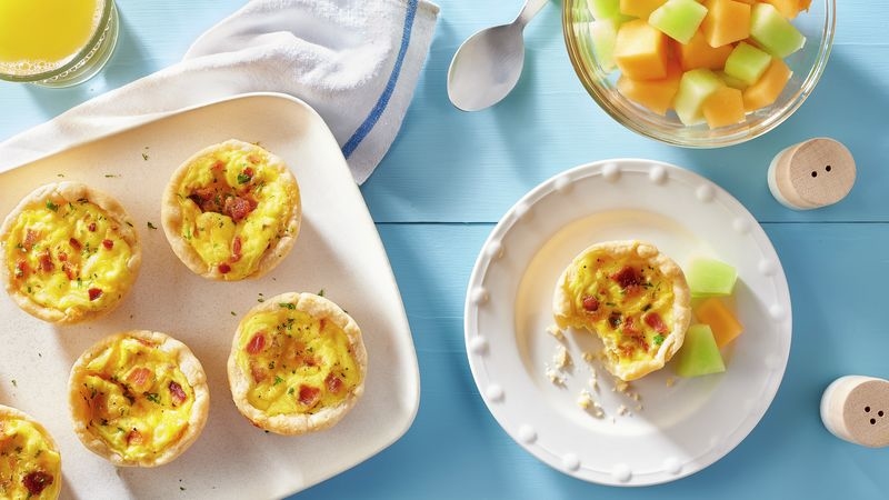 Mini Bacon and Cheese Quiches